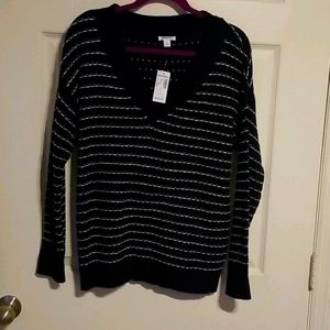 Womens Navy blue/ white Westport/Dressbarn Sweater